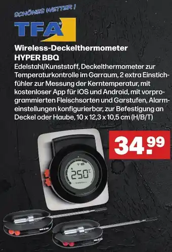 Handelshof Wireless-Deckelthermometer HYPER BBQ Angebot