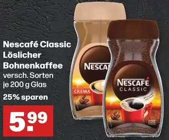 Handelshof Nescafé Classic Löslicher Bohnenkaffee 200 g Glas Angebot