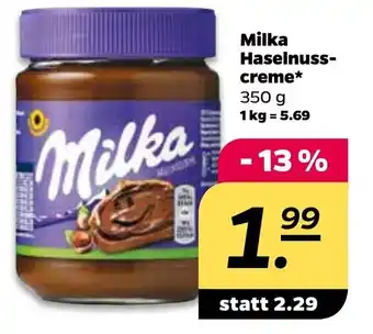 NETTO Milka Haselnusscreme 350g Angebot