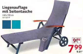 Selgros Liegenauflage mit Seitentasche Angebot