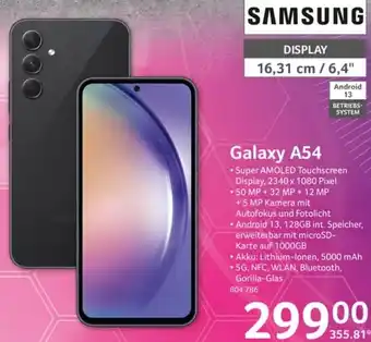 Selgros SAMSUNG Galaxy A54 Angebot