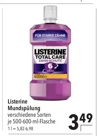 CITTI Markt Listerine Mundspülung 500-600ml Angebot