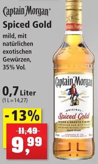 Thomas Philipps Captain Morgan Spiced Gold 0,7 Liter Angebot