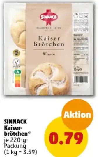 PENNY SINNACK Kaiserbrötchen 220-g-Packung Angebot