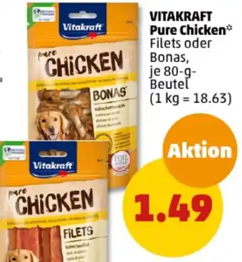 PENNY VITAKRAFT Pure Chicken 80 g Beutel Angebot