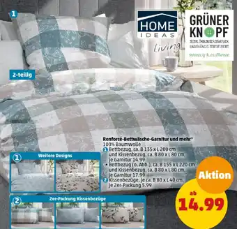 PENNY HOME IDEAS living Renforcé-Bettwäsche-Garnitur und mehr Angebot