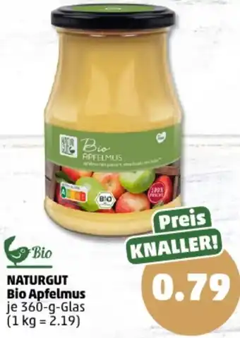 PENNY NATURGUT Bio Apfelmus 360 g Glas Angebot