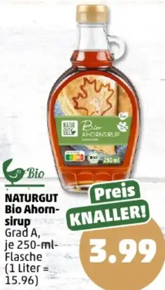 PENNY NATURGUT Bio Ahornsirup 250-ml-Flasche Angebot