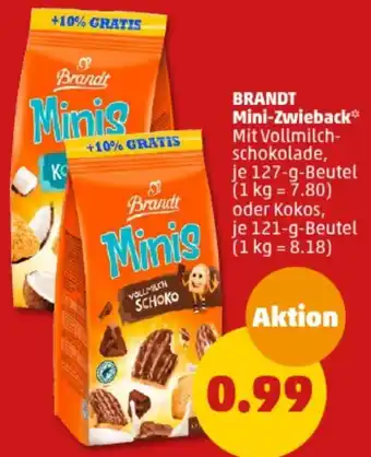 PENNY BRANDT Mini-Zwieback 127/121 g Beutel Angebot