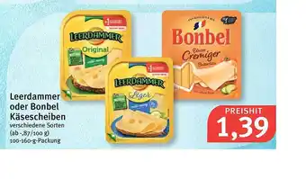 Feneberg Leerdammer oder Bonbel Käsescheiben Angebot