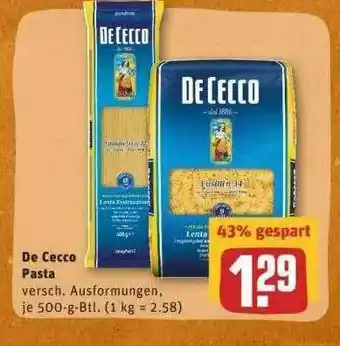 REWE De Cecco Pasta Angebot