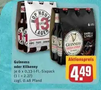 REWE Guinnes Oder Kilkenny Angebot