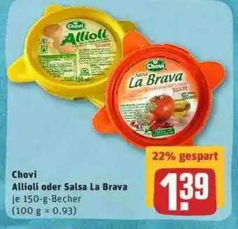 REWE Chovi Allioli Oder Salsa Brava Angebot