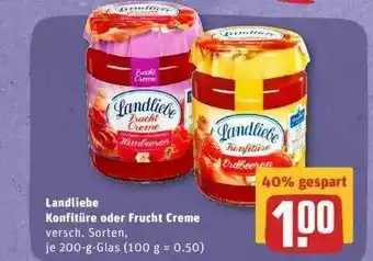 REWE Landliebe Konfitüre Oder Frucht Creme Angebot