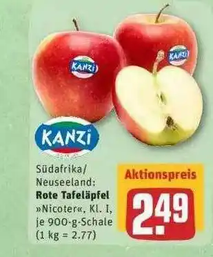 REWE Kanzi Südafrika -neuseeland: Rote Tafeläpfel Angebot