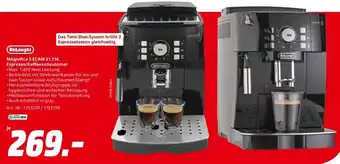 MediaMarkt DeLonghi Magnifica S ECAM 21.116. Espresso/Kaffeevollautomat Angebot