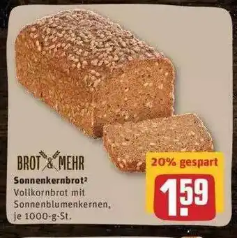 REWE Brot & Mehr Sonnenkernbrot² Angebot