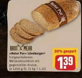 REWE Brot & Mehr Natur Pur Lüneburger Angebot