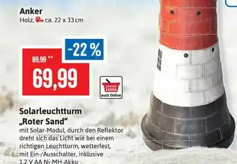 Stolz Anker, Solatleuchtturm „roted Sand” Angebot