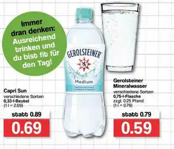 Famila Nord Ost Capri Sun Gerolsteiner Mineralwasser Angebot