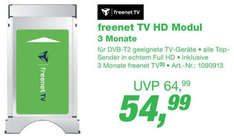 EP freenet TV HD Modul 3 Monate Angebot