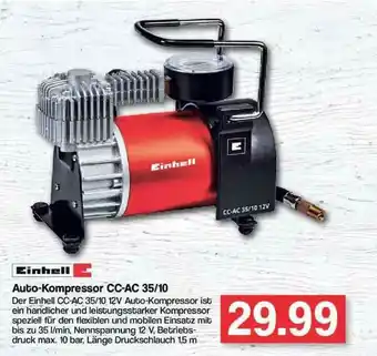 Famila Nord Ost Einhell Auto-kompressor Cc-ac 35-10 Angebot