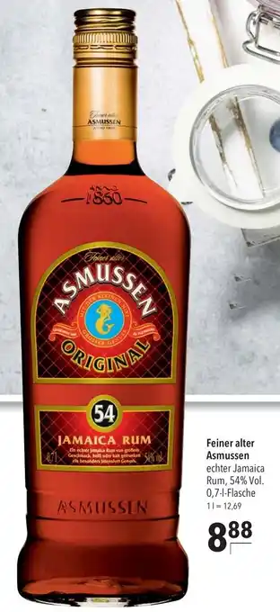 CITTI Markt Feiner alter Asmussen echter Jamaica Rum, 54% Vol. 0,7-l Angebot