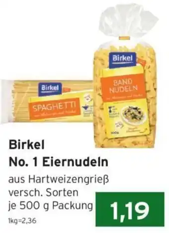 CAP Markt Birkel No. 1 Eiernudeln 500 g Packung Angebot