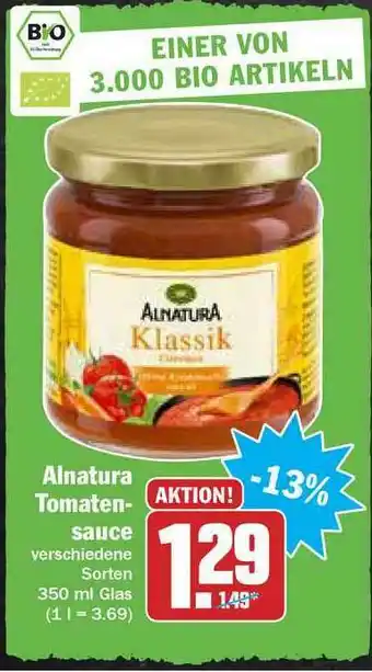 Hit Alnatura Tomaten-sauce Angebot