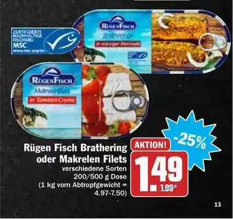 Hit Rügen Fisch Brathering Oder Makrelen Filets Angebot