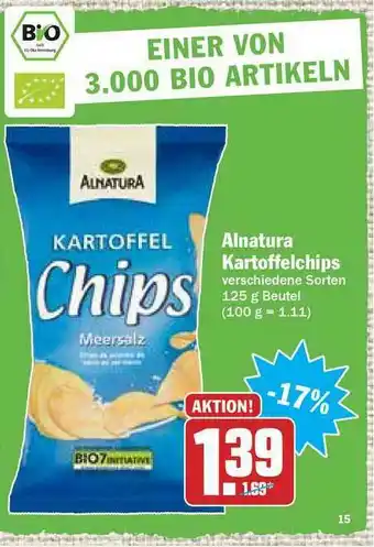 Hit Alnatura Kartoffelchips Angebot