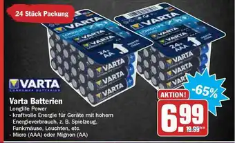 Hit Varta Batterien Angebot