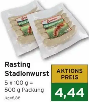 CAP Markt Rasting Stadionwurst 500 g Packung Angebot