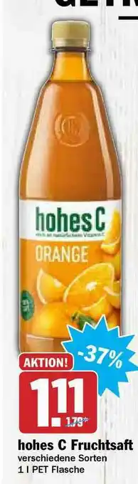 Hit Hohes C Fruchtsaft Angebot