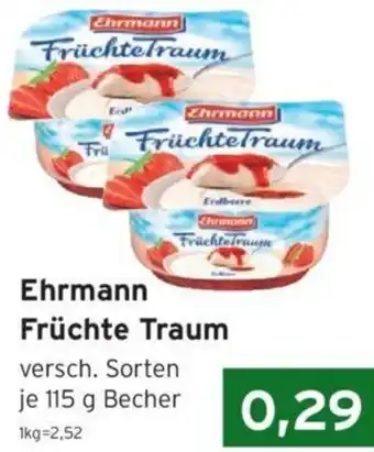 CAP Markt Ehrmann Früchte Traum 115 g Becher Angebot