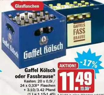 Hit Gaffel Kölsch Oder Fassbrause Angebot