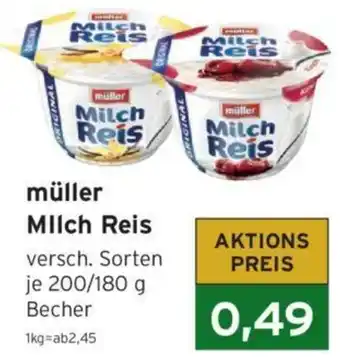 CAP Markt müller Milch Reis 200/180 g Becher Angebot