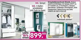 Möbel Boss Schwebetürenschrank Orlando Angebot