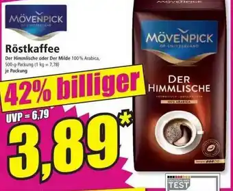 Norma Mövenpick Röstkaffee Angebot