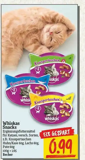 NP Discount Whiskas Snacks Angebot