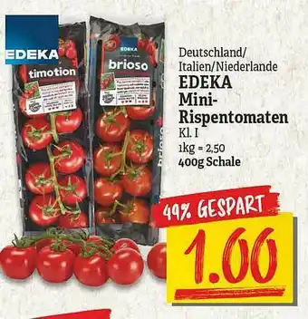 NP Discount Edeka Mini Rispentomaten Angebot