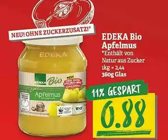 NP Discount Edeka Bio Apfelmus Angebot