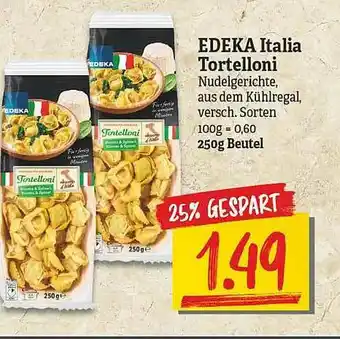 NP Discount Edeka Italia Tortelloni Angebot