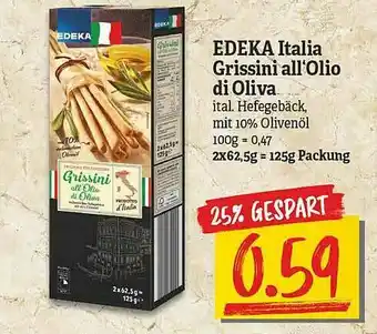 NP Discount Edeka Italia Grissini All'olio Di Oliva Angebot