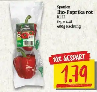 NP Discount Spanien Bio-paprika Rot Angebot