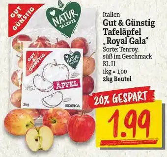 NP Discount Gut & Günstig Tafeläpfel Royal Gala Angebot