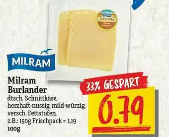 NP Discount Milram Burlander Angebot