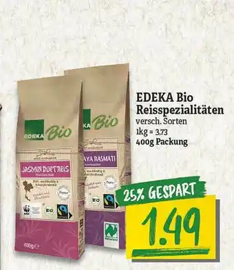 NP Discount Edeka Bio Reisspezialitaten Angebot