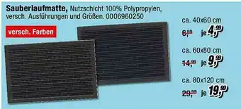 Opti Wohnwelt Sauberlaufmatte Angebot