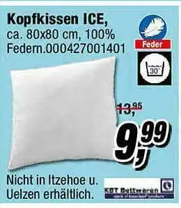 Opti Wohnwelt Kopfkissen Ice Angebot